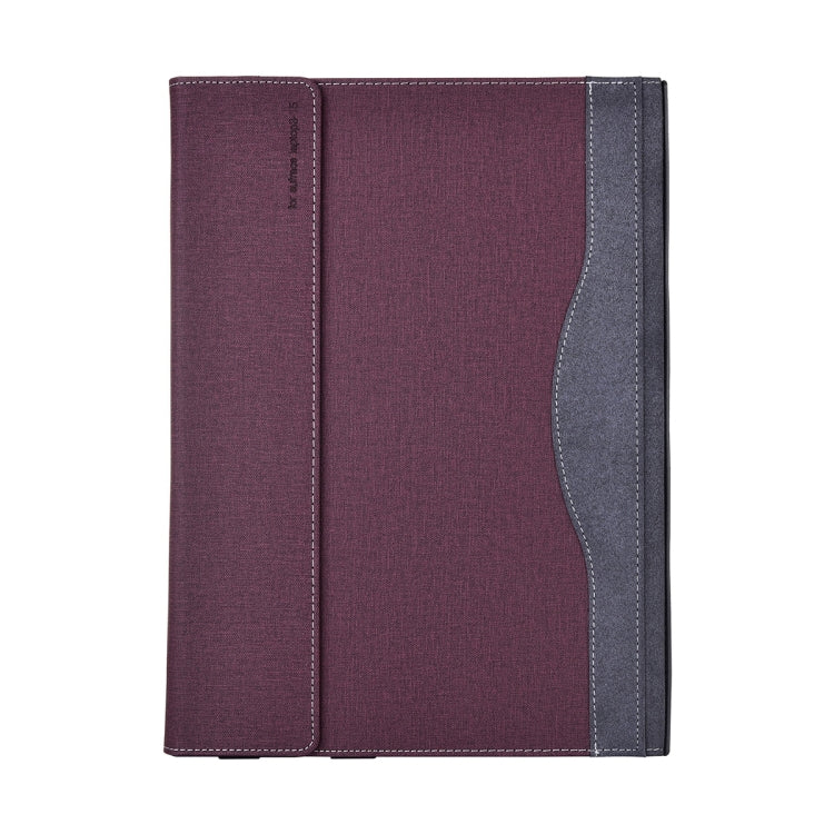 For Lenovo ThinkPad X1 Yoga Gen 5 Cloth Texture Laptop Leather Protective Case(Wine Red) - free shipping - PMC Jewellery - Order now!