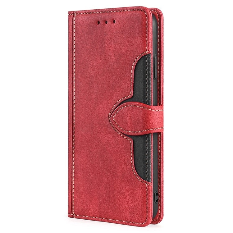 For Motorola Edge 5G 2024 Skin Feel Magnetic Buckle Leather Phone Case(Red) - Motorola Cases by PMC Jewellery | Online Shopping South Africa | PMC Jewellery | Buy Now Pay Later Mobicred