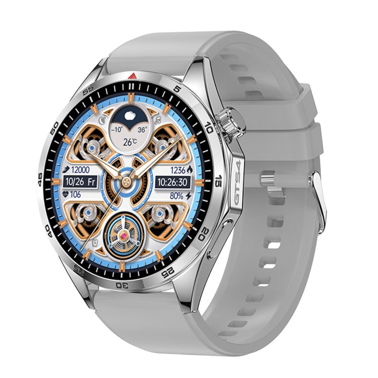 LEMFO GTS4/LT09 1.5 inch IP67 Fitness Wellness Smart Watch Support Bluetooth Call / Sleep / Blood Oxygen / Heart Rate Health Monitor, Silicone Strap(Silver) - Smart Watches by LEMFO | Online Shopping South Africa | PMC TechLife | Buy Now Pay Later Mobicred