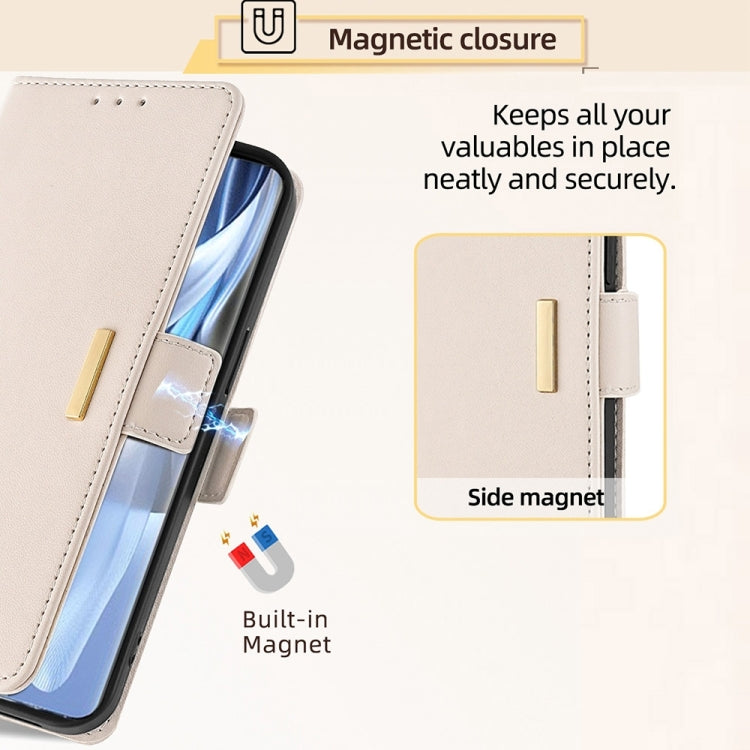 For Huawei Pura 70 5G Crossbody Chain Leather Phone Case(White) - free shipping - PMC Jewellery - Order now!