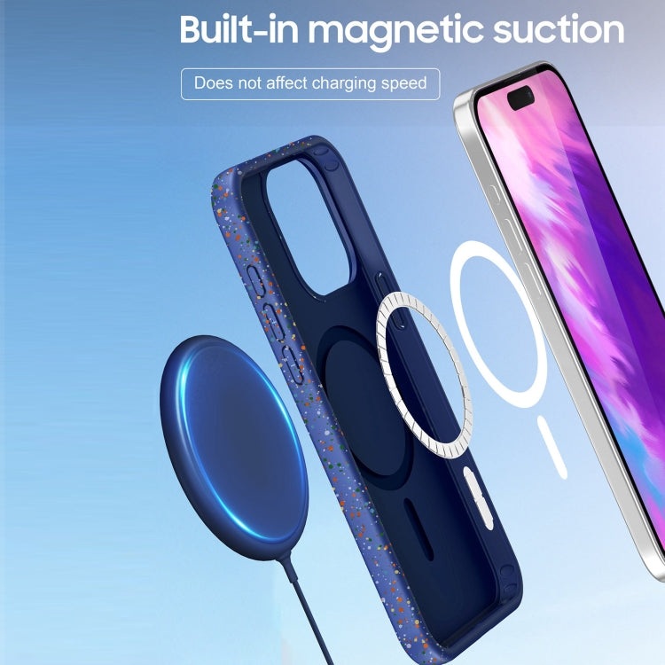 For iPhone 16 Pro Max Colorful Frosted Magsafe PC Hybrid TPU Phone Case(White) - iPhone 16 Pro Max Cases by PMC TechLife | Online Shopping South Africa | PMC TechLife | Buy Now Pay Later Mobicred
