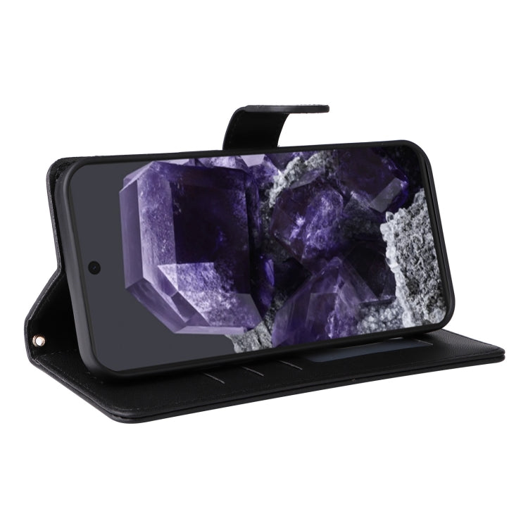 For Google Pixel 9 Pro Diamond Lattice Leather Flip Phone Case(Black) - Google Cases by PMC TechLife | Online Shopping South Africa | PMC TechLife | Buy Now Pay Later Mobicred