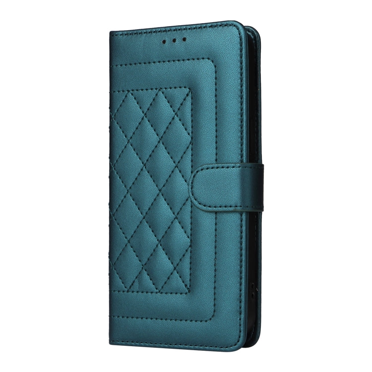 For Google Pixel 9 Pro Diamond Lattice Leather Flip Phone Case(Green) - Google Cases by PMC TechLife | Online Shopping South Africa | PMC TechLife | Buy Now Pay Later Mobicred