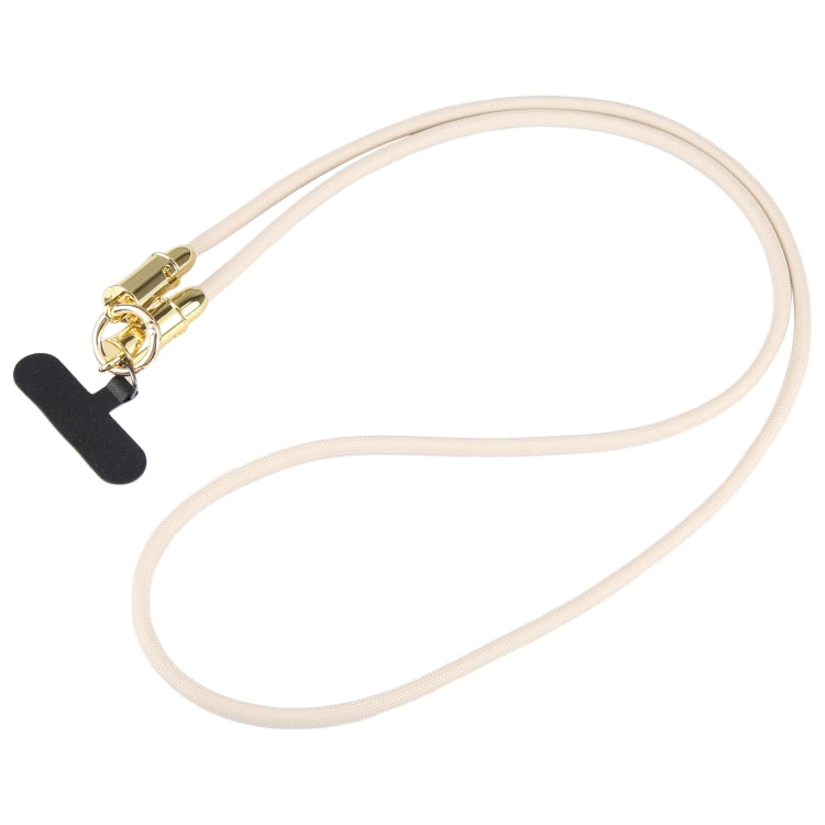 Type-C to Type-C Braid Data Cable Phone Anti-lost Crossbody Lanyard, Length: 1.2m(Khaki) - USB-C & Type-C Cable by PMc TechLife | Online Shopping South Africa | PMc TechLife | Buy Now Pay Later Mobicred