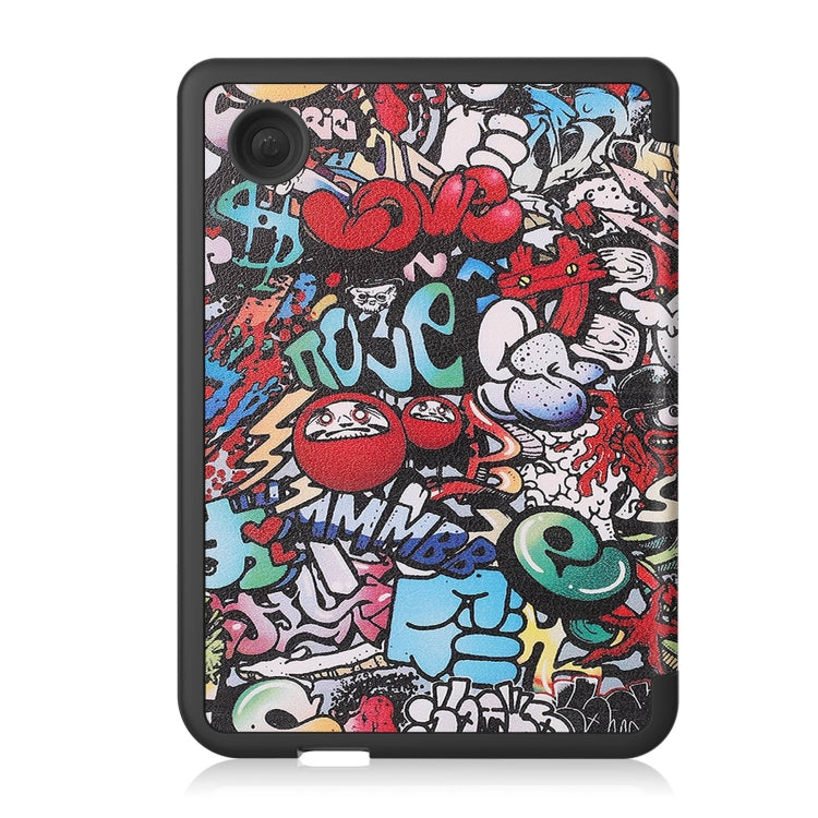 For KOBO Clara Colour 2024 / BW Painted Voltage Caster TPU Leather Smart Tablet Case(Graffiti) - Others by PMC Jewellery | Online Shopping South Africa | PMC Jewellery | Buy Now Pay Later Mobicred
