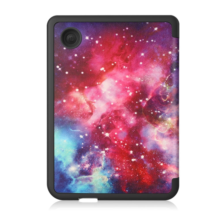 For KOBO Clara Colour 2024 / BW Painted Voltage Caster TPU Leather Smart Tablet Case(Milky Way) - Others by PMC Jewellery | Online Shopping South Africa | PMC Jewellery | Buy Now Pay Later Mobicred