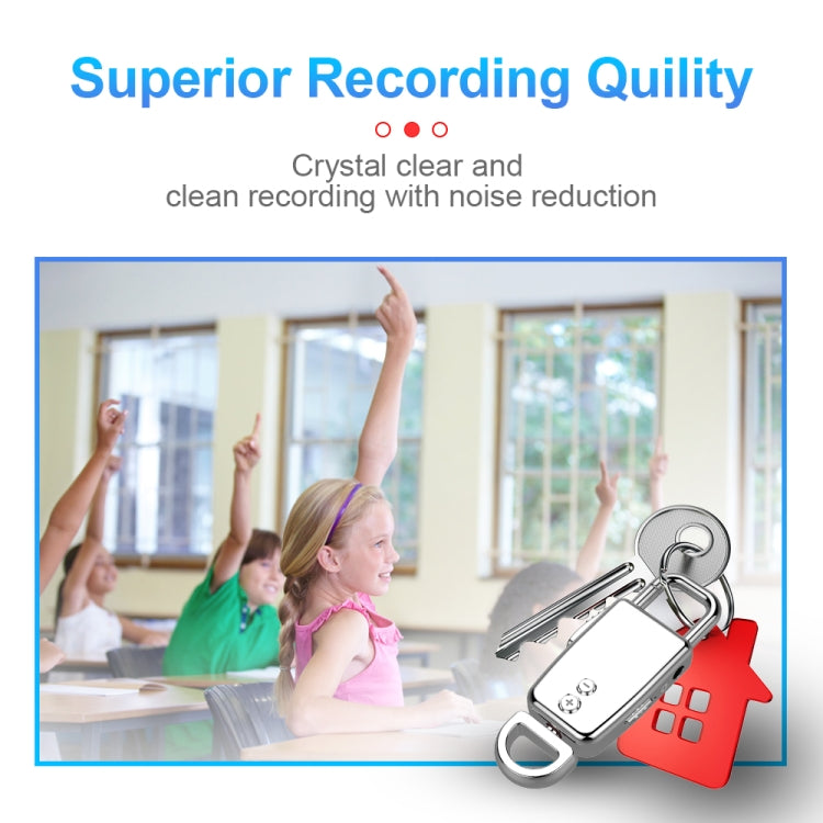 JNN S20 Zinc Alloy Keychain Voice Recorder, Memory:8GB(Black) - free shipping - PMC TechLife - Order now!