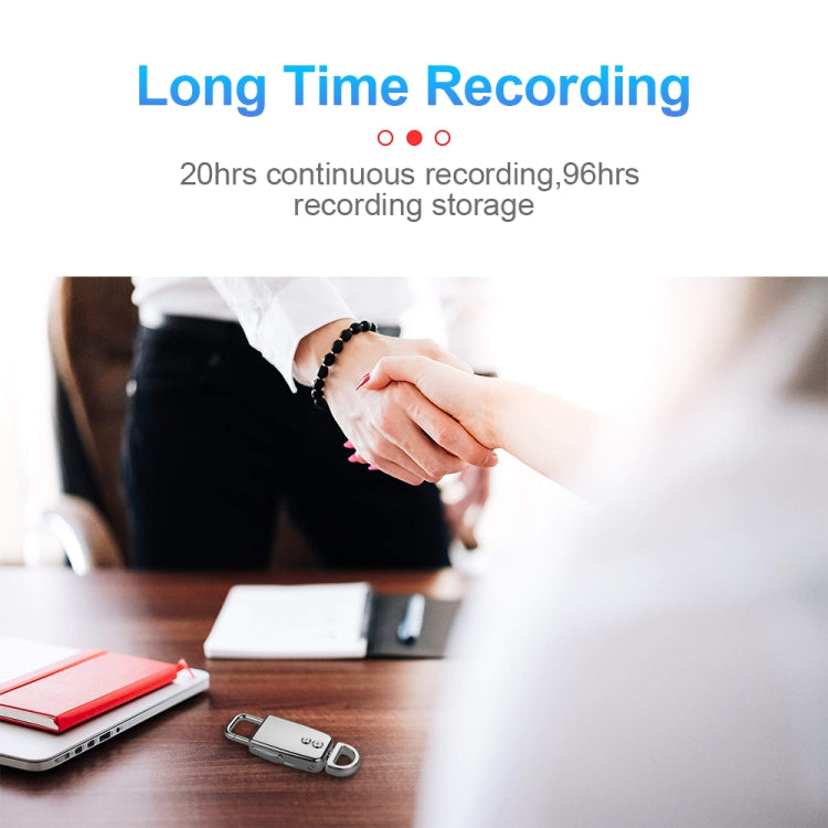 JNN S20 Zinc Alloy Keychain Voice Recorder, Memory:4GB(Black) - Other Style by JNN | Online Shopping South Africa | PMC TechLife | Buy Now Pay Later Mobicred