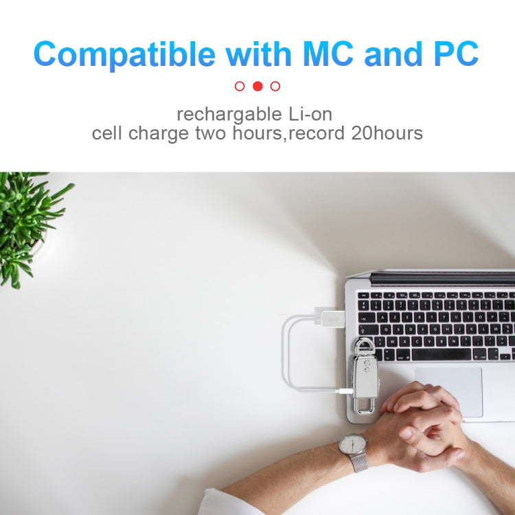JNN S20 Zinc Alloy Keychain Voice Recorder, Memory:8GB(Black) - free shipping - PMC TechLife - Order now!