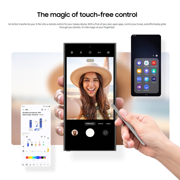 For Samsung Galaxy S24 Ultra 5G High Sensitivity Universal Capacitive Stylus Pen(Grey) - Stylus Pen by PMC TechLife | Online Shopping South Africa | PMC TechLife | Buy Now Pay Later Mobicred