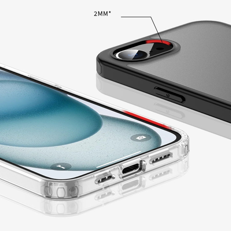 For iPhone 16e Armor Clear TPU Hard PC Phone Case(Clear) - iPhone 16e Cases by PMC TechLife | Online Shopping South Africa | PMC TechLife | Buy Now Pay Later Mobicred