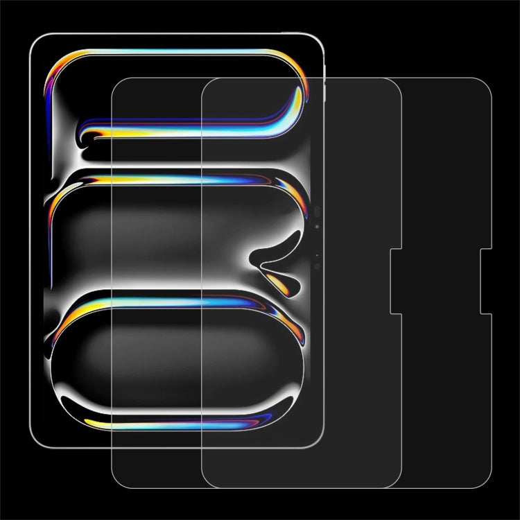 For iPad Pro 11 2024 2pcs 0.26mm 9H 2.5D Explosion-proof Tempered Glass Film - iPad Pro 11 2024 Tempered Glass by PMC TechLife | Online Shopping South Africa | PMC TechLife | Buy Now Pay Later Mobicred