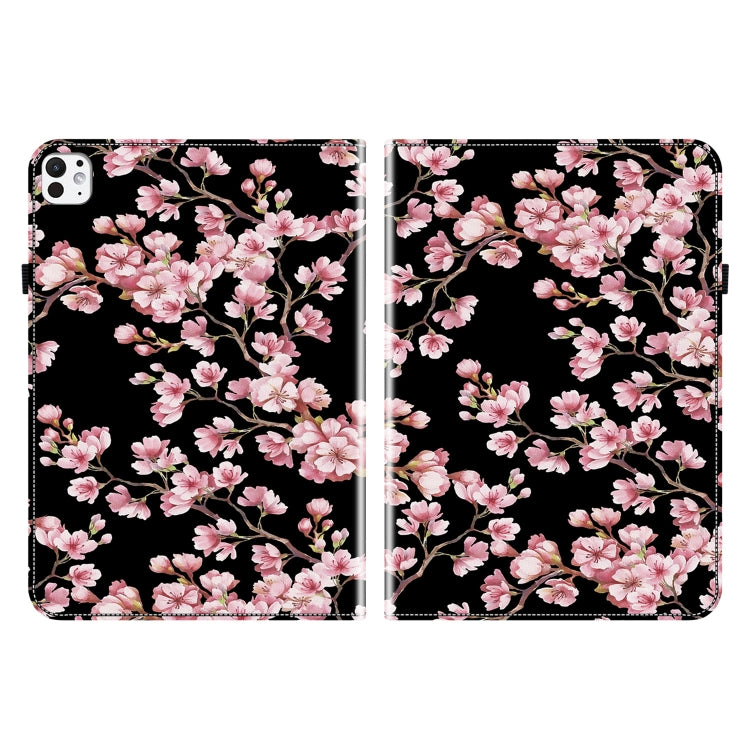 For iPad Pro 11 2024 Crystal Texture Painted Leather Smart Tablet Case(Plum Bossom) - free shipping - PMC TechLife - Order now!