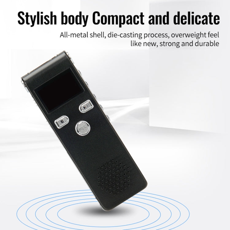 JNN X18 Mini Smart HD Noise Cancelling Voice Recorder, Memory:8GB(Black) - Recording Pen by JNN | Online Shopping South Africa | PMC TechLife | Buy Now Pay Later Mobicred