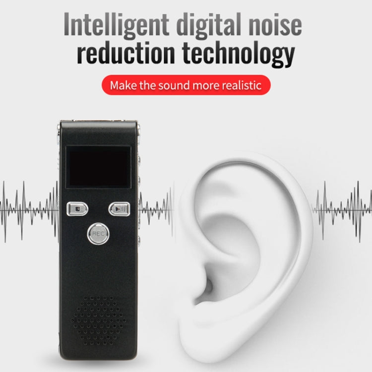 JNN X18 Mini Smart HD Noise Cancelling Voice Recorder, Memory:8GB(Black) - Recording Pen by JNN | Online Shopping South Africa | PMC TechLife | Buy Now Pay Later Mobicred