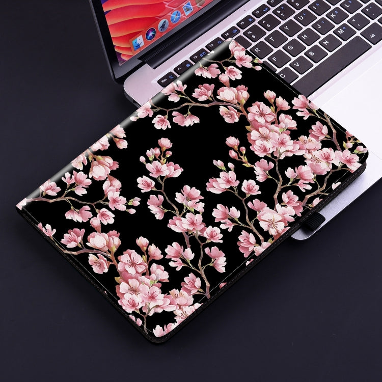 For Honor Pad X8 Pro / X9 2023 Crystal Texture Painted Leather Tablet Case(Plum Bossom) - Honor by PMC TechLife | Online Shopping South Africa | PMC TechLife | Buy Now Pay Later Mobicred