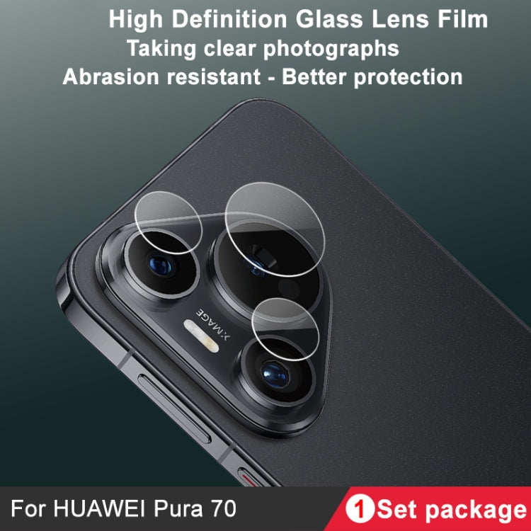 For Huawei Pura 70 IMAK Rear Camera Glass Lens Film, 1 Set Package - free shipping - PMC TechLife - Order now!