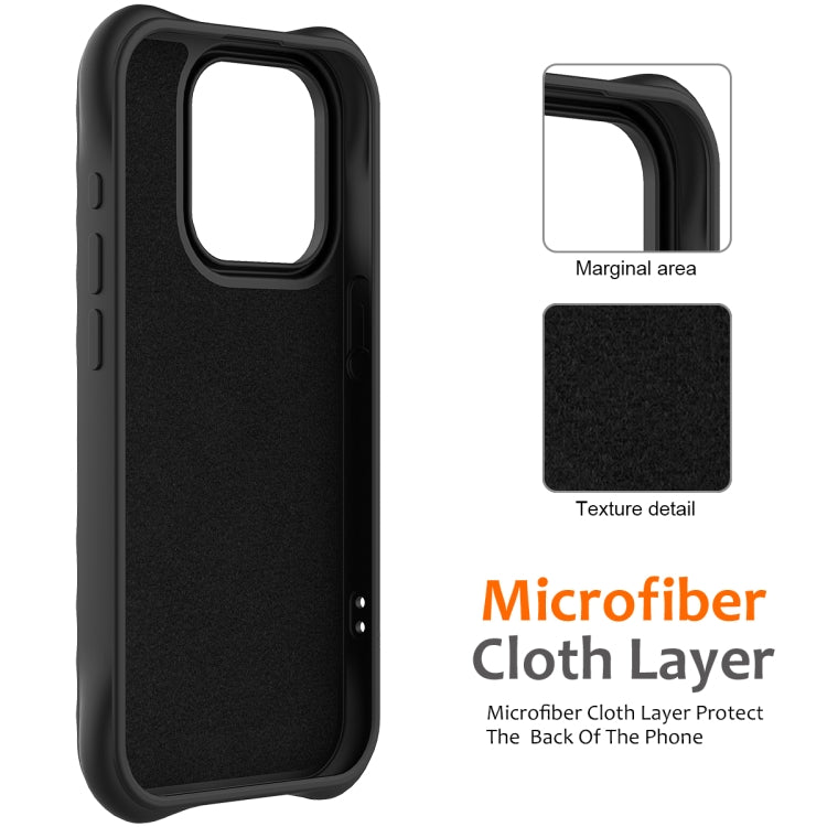 For iPhone 16 Pro Max Wave Texture MagSafe Magnetic Liquid Silicone Phone Case(Black) - free shipping - PMC Jewellery - Order now!