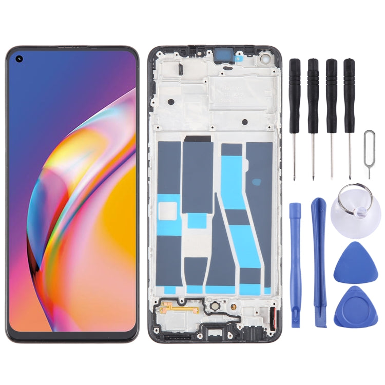 For OPPO A94 5G Original AMOLED LCD Screen Digitizer Full Assembly with Frame - LCD Screen by PMC TechLife | Online Shopping South Africa | PMC TechLife