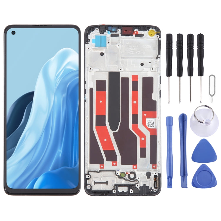 For OPPO F21 Pro Original AMOLED LCD Screen Digitizer Full Assembly with Frame - free shipping - PMC TechLife - Order now!
