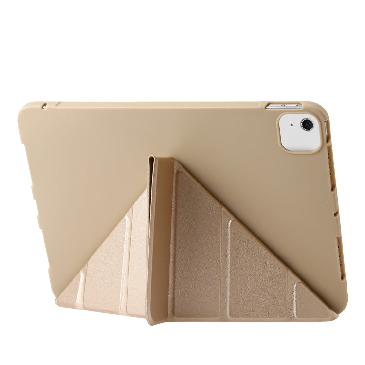 For iPad Air 11 2024 TPU Deformation Flip Leather Tablet Case with Holder(Gold) - iPad Air 11 2024 Cases by PMC TechLife | Online Shopping South Africa | PMC TechLife | Buy Now Pay Later Mobicred