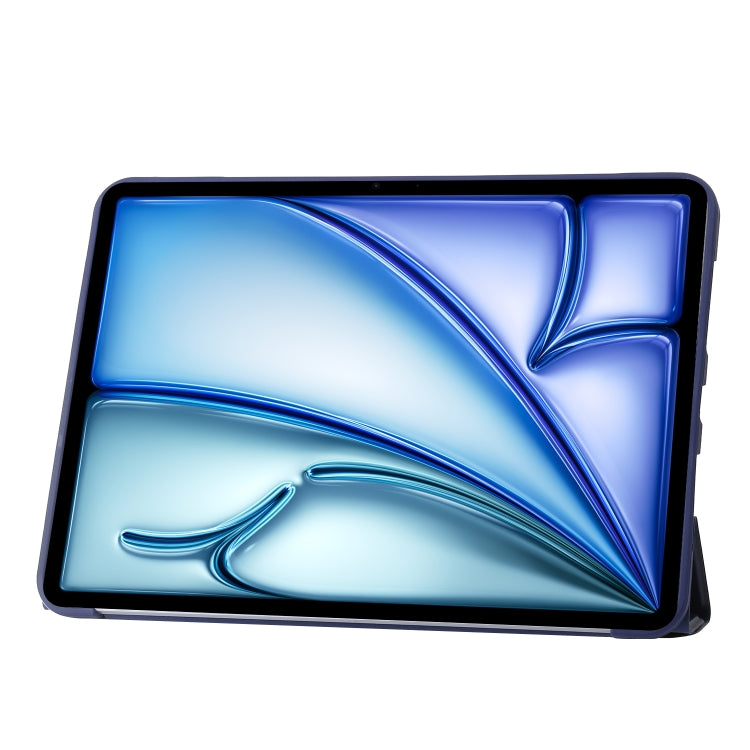 For iPad Air 11 2024 TPU Deformation Flip Leather Tablet Case with Holder(Dark Blue) - iPad Air 11 2024 Cases by PMC TechLife | Online Shopping South Africa | PMC TechLife | Buy Now Pay Later Mobicred