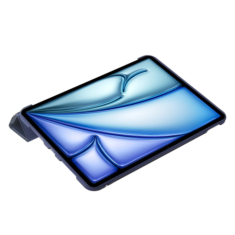 For iPad Air 11 2024 TPU Deformation Flip Leather Tablet Case with Holder(Dark Blue) - iPad Air 11 2024 Cases by PMC TechLife | Online Shopping South Africa | PMC TechLife | Buy Now Pay Later Mobicred