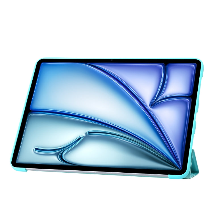 For iPad Air 11 2024 TPU Deformation Flip Leather Tablet Case with Holder(Mint Blue) - iPad Air 11 2024 Cases by PMC TechLife | Online Shopping South Africa | PMC TechLife | Buy Now Pay Later Mobicred