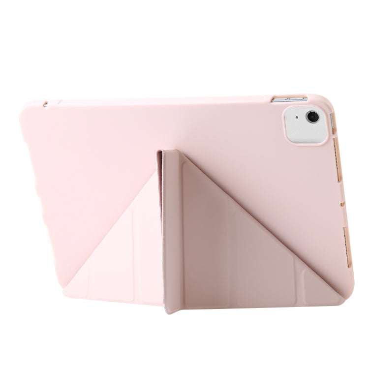 For iPad Air 11 2024 TPU Deformation Flip Leather Tablet Case with Holder(Light Pink) - iPad Air 11 2024 Cases by PMC TechLife | Online Shopping South Africa | PMC TechLife | Buy Now Pay Later Mobicred