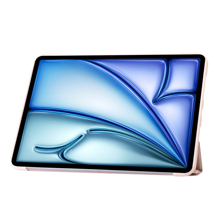 For iPad Air 11 2024 TPU Deformation Flip Leather Tablet Case with Holder(Light Pink) - iPad Air 11 2024 Cases by PMC TechLife | Online Shopping South Africa | PMC TechLife | Buy Now Pay Later Mobicred