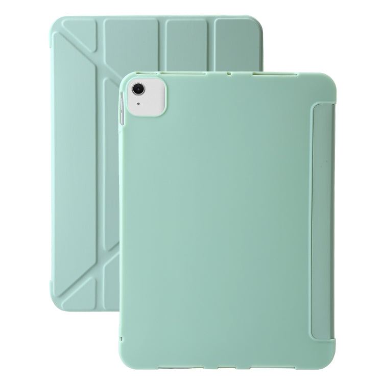 For iPad Air 11 2025 / 2024 TPU Deformation Flip Leather Tablet Case with Holder(Mint Green) - free shipping - PMC TechLife - Order now!
