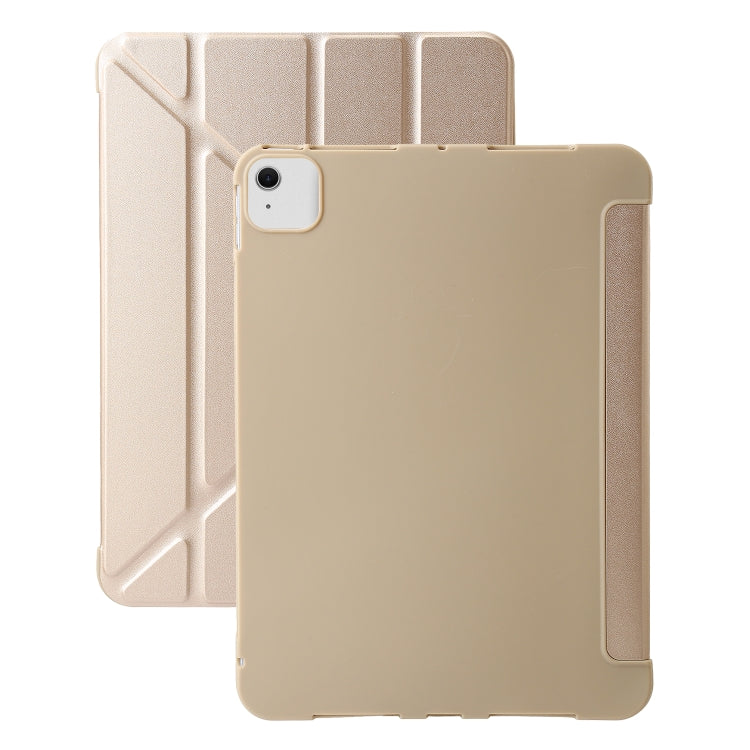 For iPad Air 13 2024 TPU Deformation Flip Leather Tablet Case with Holder(Gold) - iPad Air 13 2024 Cases by PMC TechLife | Online Shopping South Africa | PMC TechLife | Buy Now Pay Later Mobicred