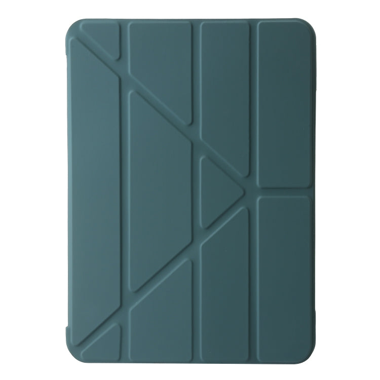 For iPad Air 13 2024 TPU Deformation Flip Leather Tablet Case with Holder(Dark Green) - iPad Air 13 2024 Cases by PMC TechLife | Online Shopping South Africa | PMC TechLife | Buy Now Pay Later Mobicred