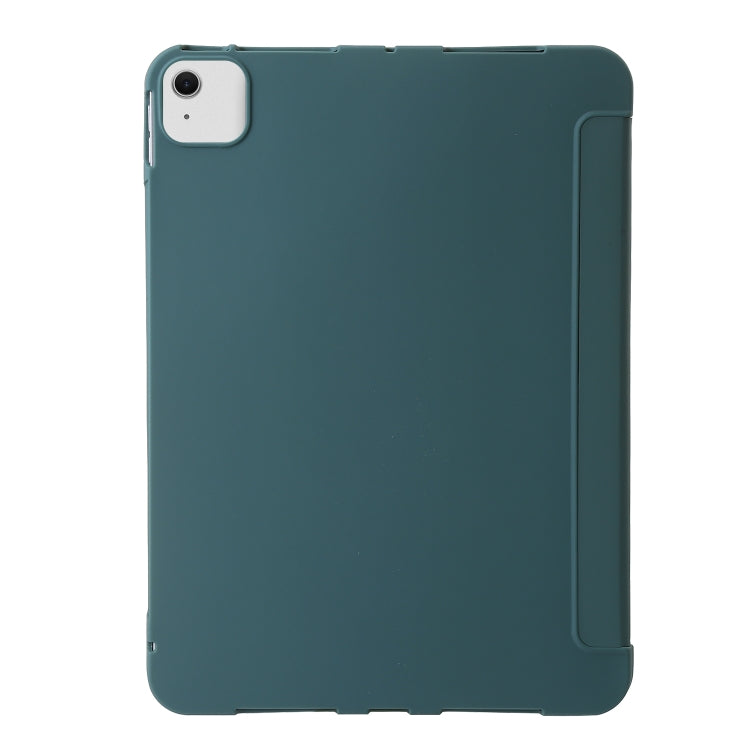For iPad Air 13 2024 TPU Deformation Flip Leather Tablet Case with Holder(Dark Green) - iPad Air 13 2024 Cases by PMC TechLife | Online Shopping South Africa | PMC TechLife | Buy Now Pay Later Mobicred