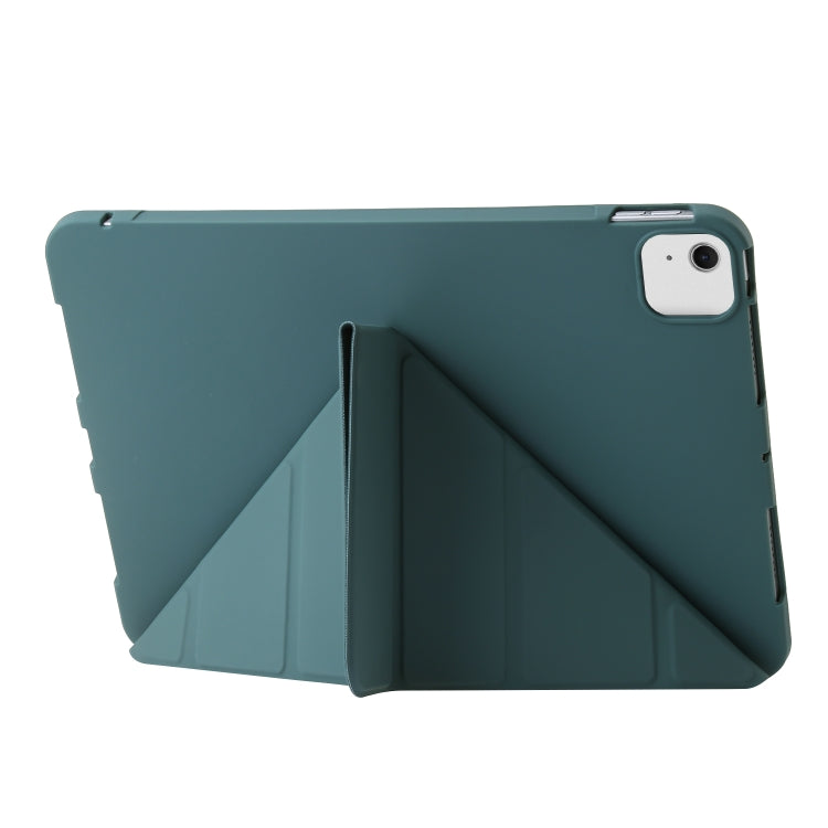 For iPad Air 13 2024 TPU Deformation Flip Leather Tablet Case with Holder(Dark Green) - iPad Air 13 2024 Cases by PMC TechLife | Online Shopping South Africa | PMC TechLife | Buy Now Pay Later Mobicred