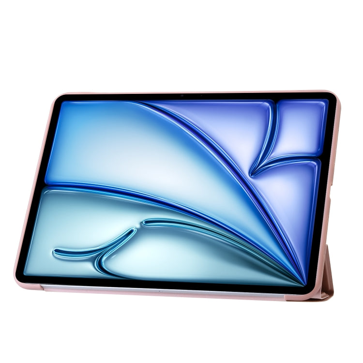 For iPad Air 13 2024 TPU Deformation Flip Leather Tablet Case with Holder(Rose Gold) - iPad Air 13 2024 Cases by PMC TechLife | Online Shopping South Africa | PMC TechLife | Buy Now Pay Later Mobicred
