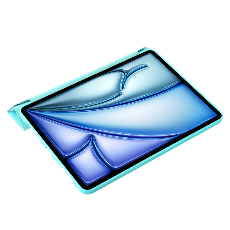 For iPad Air 13 2024 TPU Deformation Flip Leather Tablet Case with Holder(Mint Blue) - iPad Air 13 2024 Cases by PMC TechLife | Online Shopping South Africa | PMC TechLife | Buy Now Pay Later Mobicred