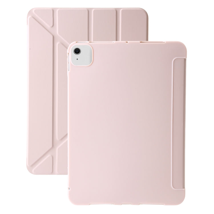 For iPad Air 13 2024 TPU Deformation Flip Leather Tablet Case with Holder(Light Pink) - iPad Air 13 2024 Cases by PMC TechLife | Online Shopping South Africa | PMC TechLife | Buy Now Pay Later Mobicred