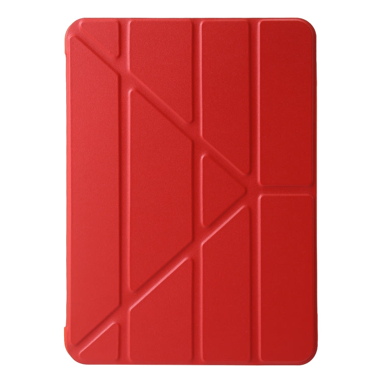 For iPad Pro 11 2024 TPU Deformation Flip Leather Tablet Case with Holder(Red) - iPad Pro 11 2024 Cases by PMC TechLife | Online Shopping South Africa | PMC TechLife | Buy Now Pay Later Mobicred