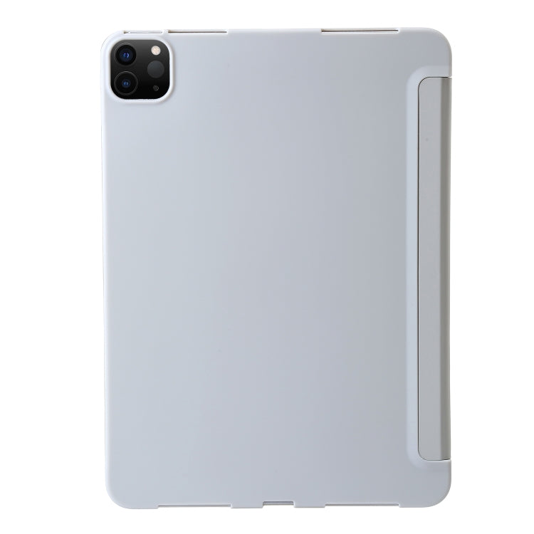 For iPad Pro 11 2024 TPU Deformation Flip Leather Tablet Case with Holder(Grey) - iPad Pro 11 2024 Cases by PMC TechLife | Online Shopping South Africa | PMC TechLife | Buy Now Pay Later Mobicred