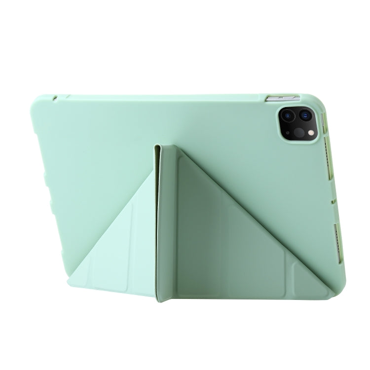 For iPad Pro 11 2024 TPU Deformation Flip Leather Tablet Case with Holder(Mint Green) - iPad Pro 11 2024 Cases by PMC TechLife | Online Shopping South Africa | PMC TechLife | Buy Now Pay Later Mobicred
