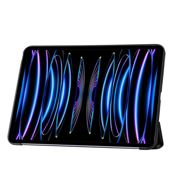 For iPad Pro 13 2024 TPU Deformation Flip Leather Tablet Case with Holder(Black) - iPad Pro 13 2024 Cases by PMC TechLife | Online Shopping South Africa | PMC TechLife | Buy Now Pay Later Mobicred