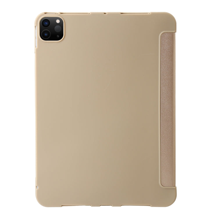 For iPad Pro 13 2024 TPU Deformation Flip Leather Tablet Case with Holder(Gold) - iPad Pro 13 2024 Cases by PMC TechLife | Online Shopping South Africa | PMC TechLife | Buy Now Pay Later Mobicred