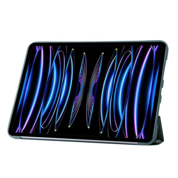 For iPad Pro 13 2024 TPU Deformation Flip Leather Tablet Case with Holder(Dark Green) - iPad Pro 13 2024 Cases by PMC TechLife | Online Shopping South Africa | PMC TechLife | Buy Now Pay Later Mobicred