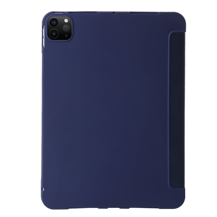 For iPad Pro 13 2024 TPU Deformation Flip Leather Tablet Case with Holder(Dark Blue) - iPad Pro 13 2024 Cases by PMC TechLife | Online Shopping South Africa | PMC TechLife | Buy Now Pay Later Mobicred