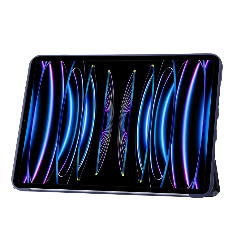For iPad Pro 13 2024 TPU Deformation Flip Leather Tablet Case with Holder(Dark Blue) - iPad Pro 13 2024 Cases by PMC TechLife | Online Shopping South Africa | PMC TechLife | Buy Now Pay Later Mobicred