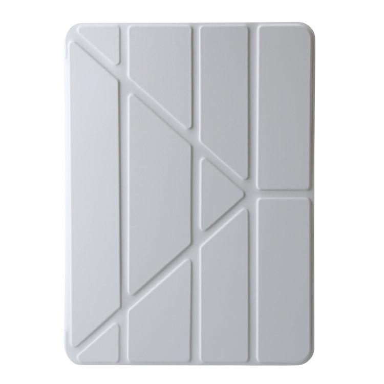 For iPad Pro 13 2024 TPU Deformation Flip Leather Tablet Case with Holder(Grey) - iPad Pro 13 2024 Cases by PMC TechLife | Online Shopping South Africa | PMC TechLife | Buy Now Pay Later Mobicred