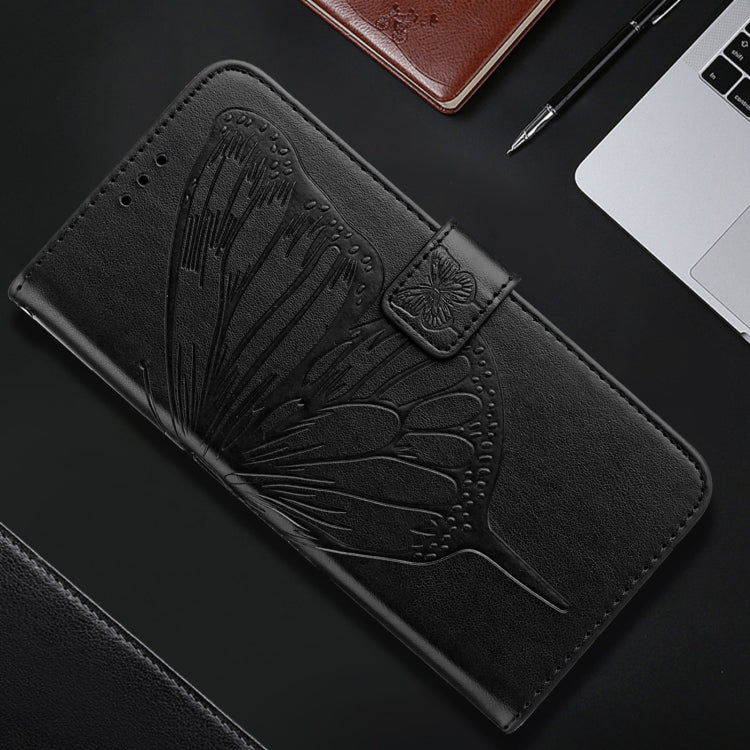 For Realme 12+ Global/Narzo 70 Pro India Embossed Butterfly Leather Phone Case(Black) - Realme Cases by PMC TechLife | Online Shopping South Africa | PMC TechLife | Buy Now Pay Later Mobicred