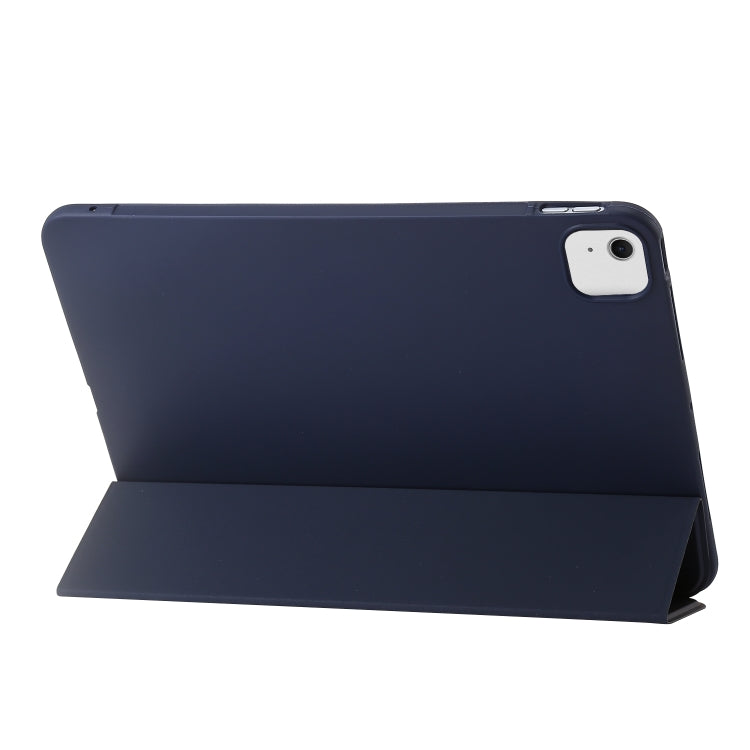 For iPad Air 13 2025 / 2024 Three-fold Holder Flip Tablet Leather Case(Dark Blue) - iPad Air 13 2025 / 2024 Cases by PMC TechLife | Online Shopping South Africa | PMC TechLife | Buy Now Pay Later Mobicred