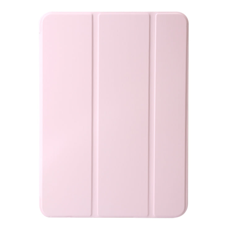 For iPad Air 11 2024 Three-fold Holder Flip Tablet Leather Case(Light Pink) - iPad Air 11 2024 Cases by PMC TechLife | Online Shopping South Africa | PMC TechLife | Buy Now Pay Later Mobicred